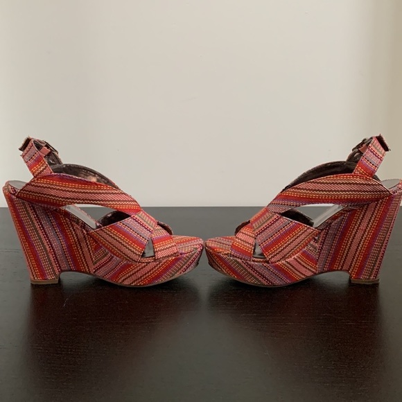 CROMA VINTAGE wedge fabric heel - Picture 5 of 11